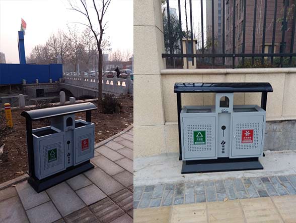 分類果皮箱在淄博市張店區